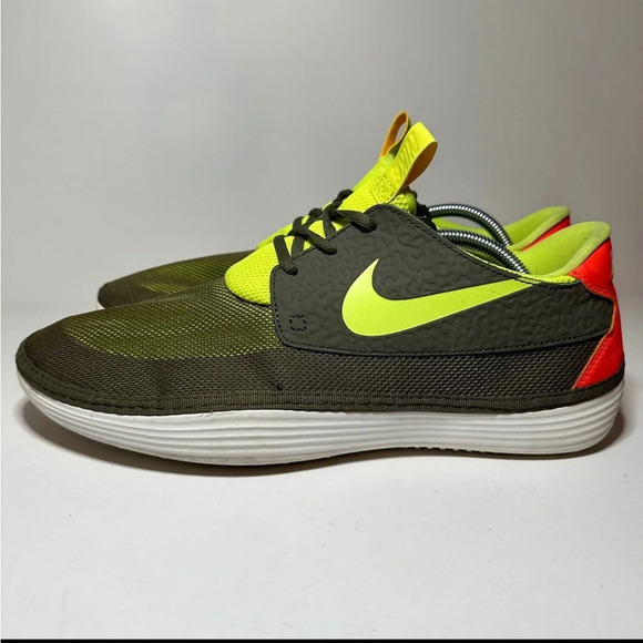 Nike Mens Solarsoft Moccasin 555301-336 Green Running Shoes Size 13 (295 Box 33) - Picture 2 of 9